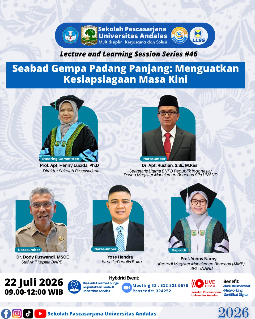 Poster LLSS #44 Pascasarjana Universitas Andalas