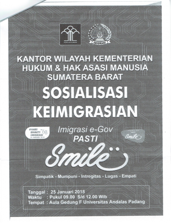 Sosialisasi Keimigrasian &quot;Imigrasi e-Gov PASTI Smile&quot; (en-GB)