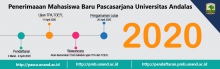 Penerimaan Mahasiswa Baru Pascasarjana Universitas Andalas Tahun Ajaran 2020/2021