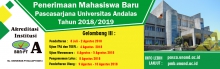 Perubahan Jadwal Tes TOEFL Penerimaan Mahasiswa Baru Pascasarjana Gelombang III Tahun 2018