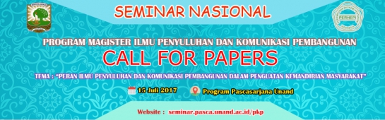 Seminar Nasional Magister Ilmu Penyuluhan dan Komunikasi Pembangunan (en-GB)