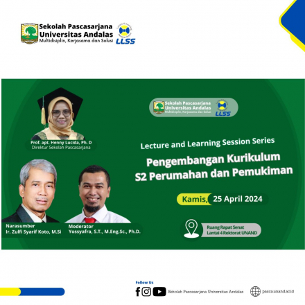 Lecture and Learning Session Series Pengembangan Kurikulum S2 Perumahan dan Pemukiman